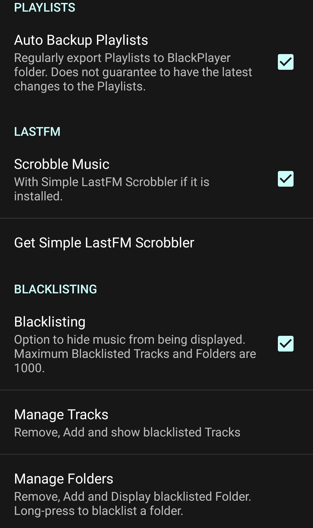 simple lastfm scrobbler supported apps